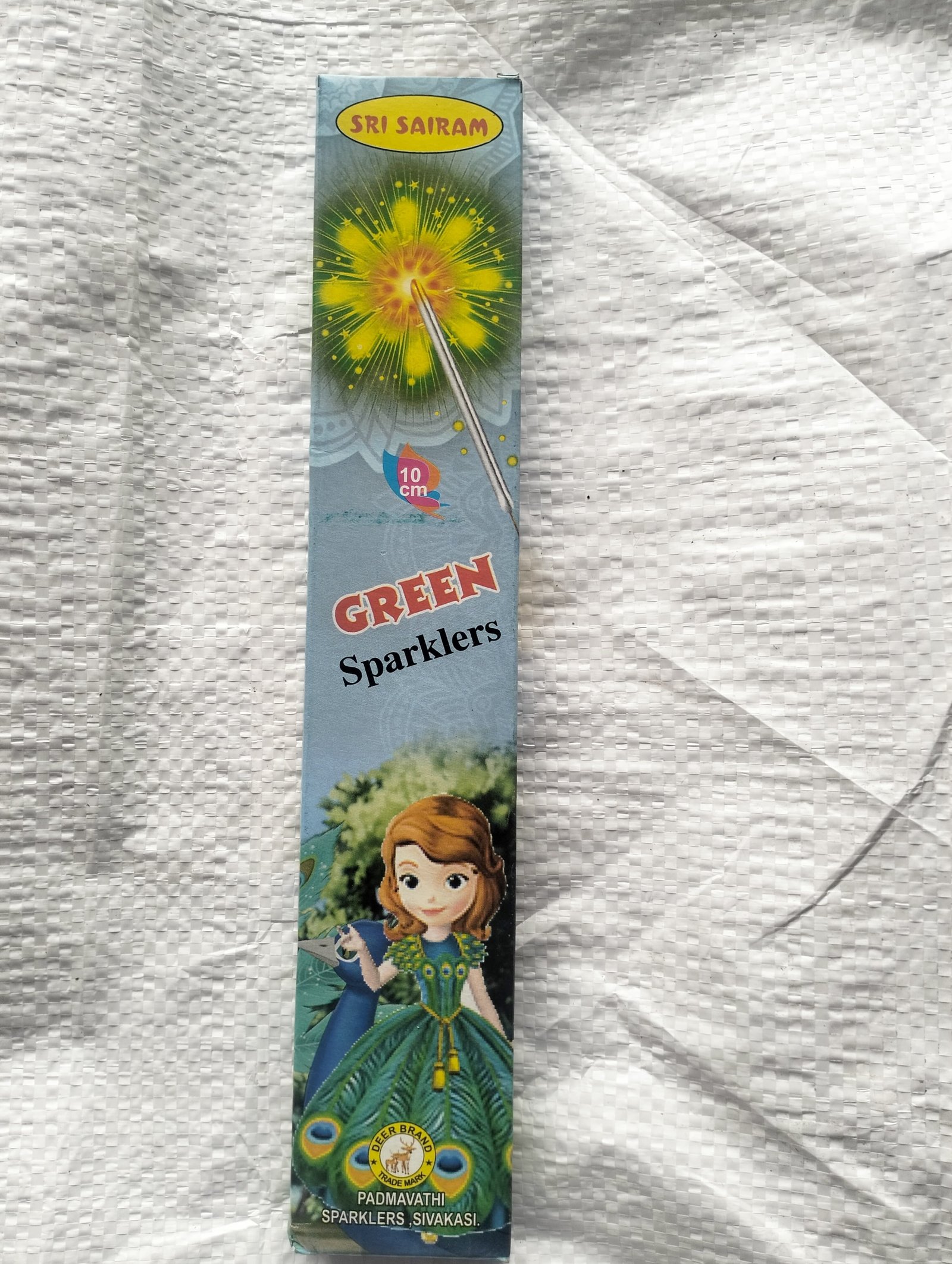10 cm Green Sparklers